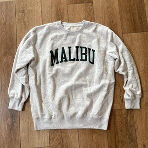 Brandy Melville Women's Grey and White Sweatshirt
